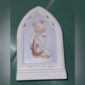 NIB Precious Moments make a joyful noise Standing Plaque 139327